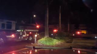 Bellevue Fire Engine 1 Aid 1 Battalion 1 Arriving on Scene AFA