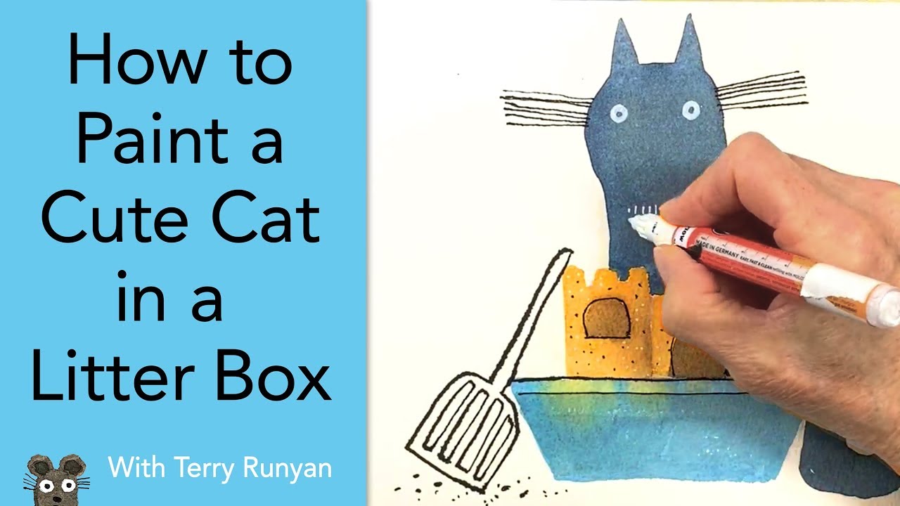 How to Paint a Cute Cat YouTube