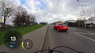 Colinton Mains Tesco to Aldi (Edinburgh) - Insta360 with GPS/Speed Overlay