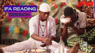 Ifa Reading session with Ikin Ifa revealing Odu Ifa Odi Irosun Stanza, Praise & Messages in Ifa