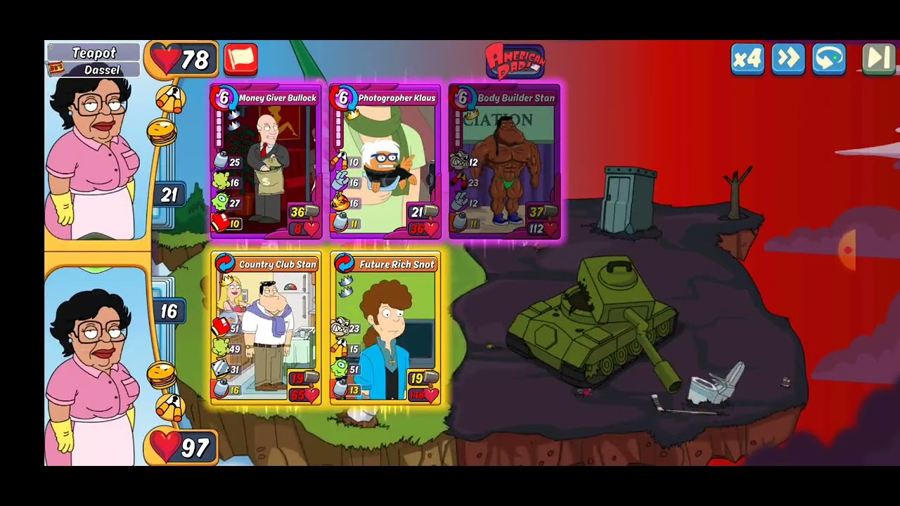 Animation Throwdown - American Dad Rumble Match 6