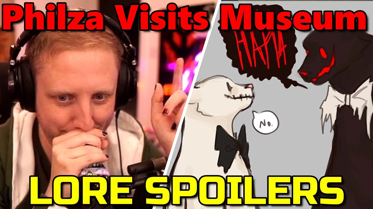 Philza Reacts to Lore Spoiling Fan Art in the Museum on QSMP Minecraft