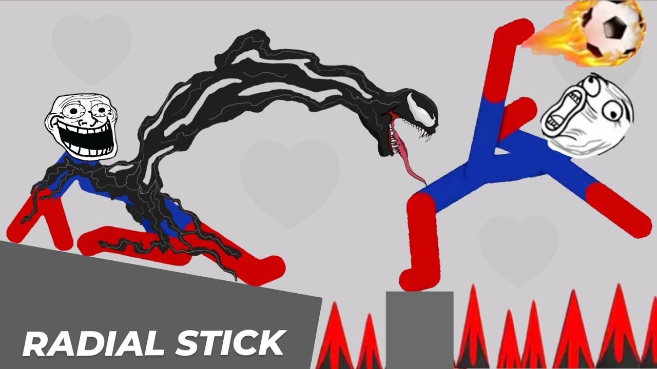 Best Falls | Stickman Dismounting compilation of funny moments RADIAL STICK #