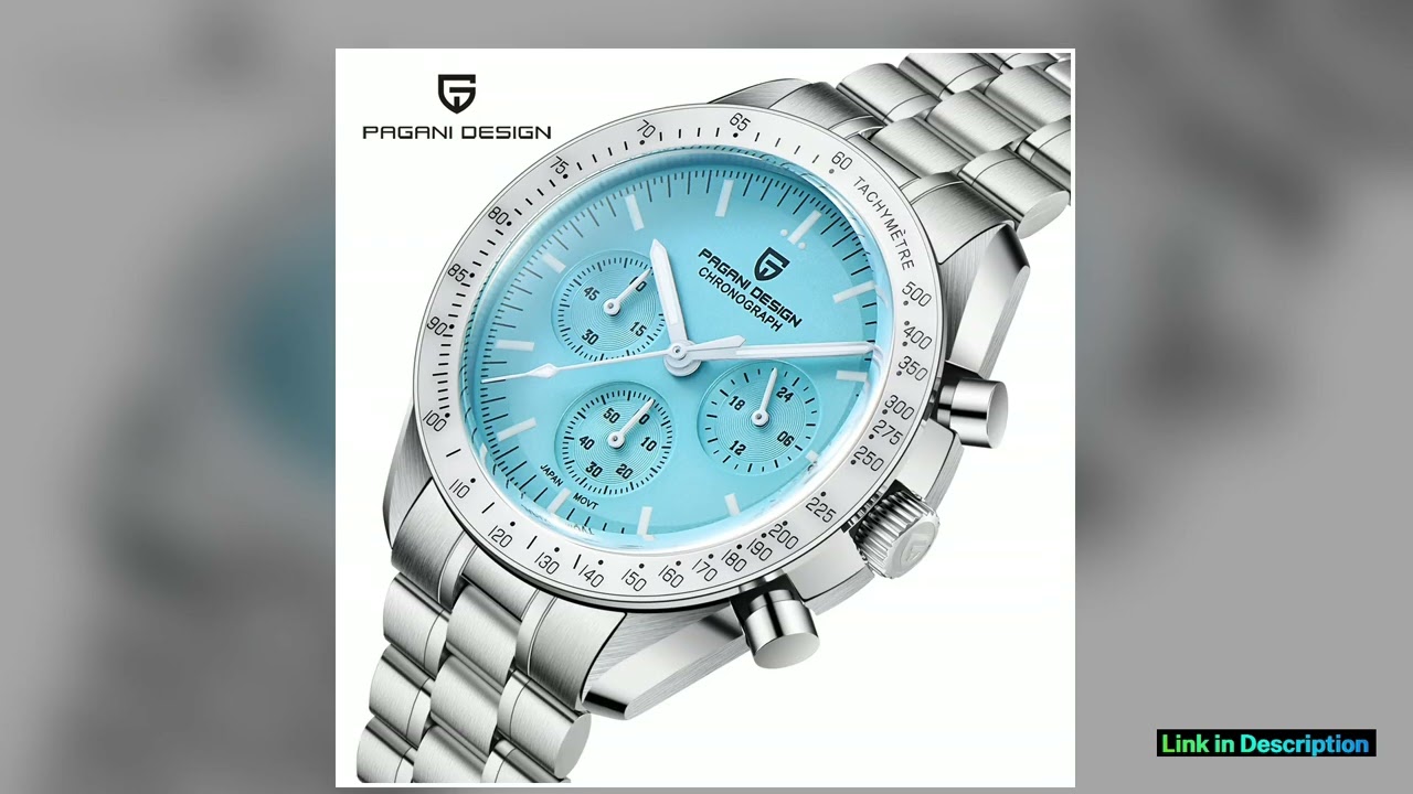 PAGANI DESIGN Moon Mens Watches Quartz Automatic Watch Men Luxury Sports VK63 Chronograph