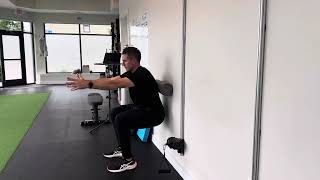 Bodyweight Wall Roller Hack Squat