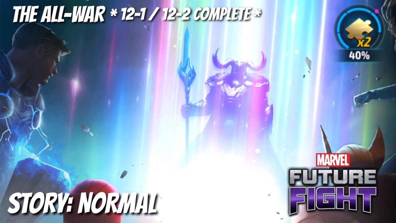 Marvel Future Fight | Normal Mode Story Walkthrough - The All-War Part 2 (Full Clear)