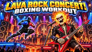 🔥 HELL LAVA ROCK CONCERT 🎸 Interactive Boxing Workout | Rhythm Game & Immersive Warm Up 🥊 screenshot 1