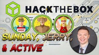 Hack The Box: Sunday, Jerry, & Active