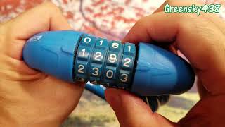 How To Change Combination Number - Bicycle Cable Lock - works on most keyless cable locks