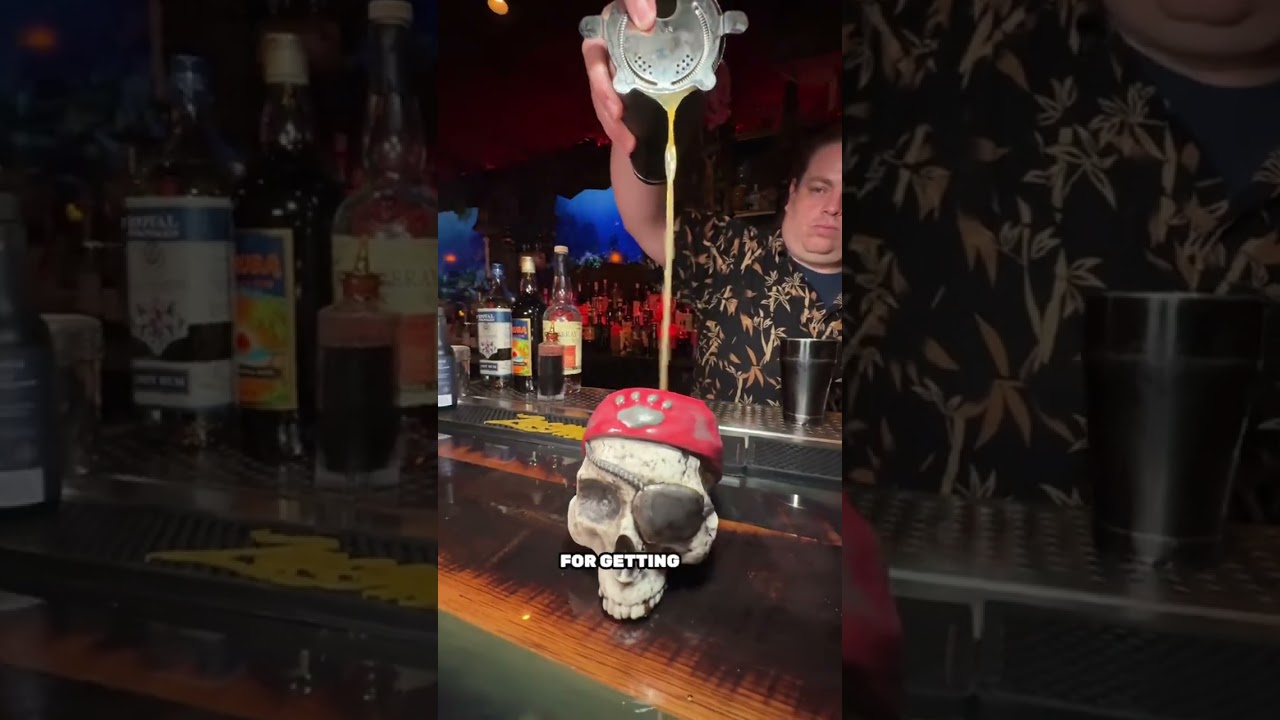 Have you been to the NEWEST TIKI BAR in Downtown Vegas?!🏴‍☠️📍Stray Pirate 