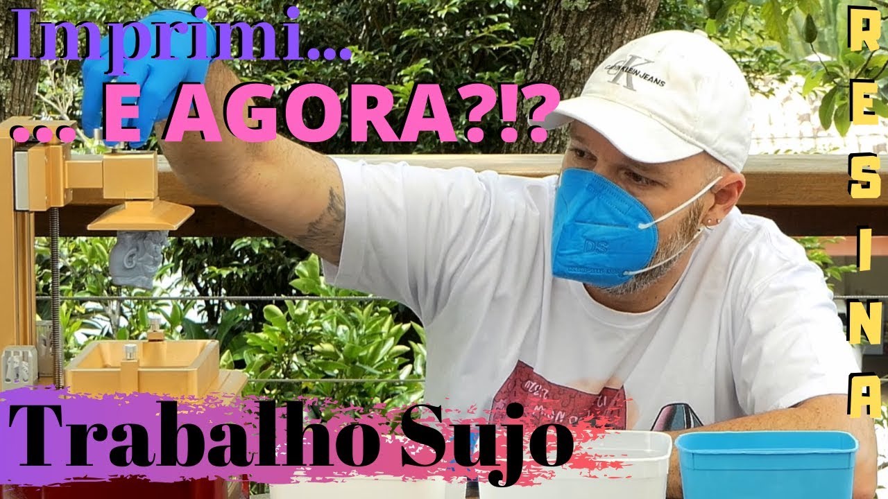 Impressora de Resina | Como limpar e tratar suas peças | MUITA SUJEIRA
