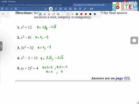 Equations & Inequality Video 6