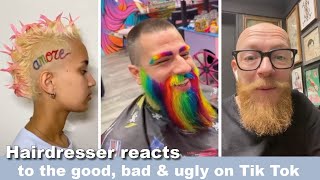 This Hairdresser's Reactions to Tik Tok Hair Fails Will Make Your Day #hair #beauty