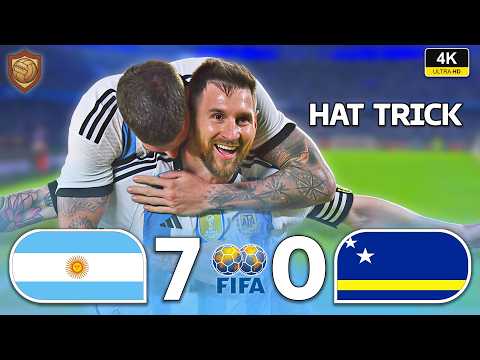MESSI HITS 100 GOALS FOR ARGENTINA WITH A HAT TRICK AND PROVES WHY HE IS THE GOAT 👑🐐