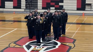 Seaside HS JROTC Unarmed Regulation Team #2 @ Seaside Internal Drill Meet 2024