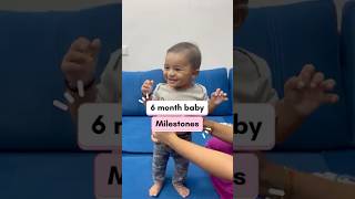 6 month baby milestones| Growth and development #viral #shorts #ytshorts #baby #milestone #cutebaby