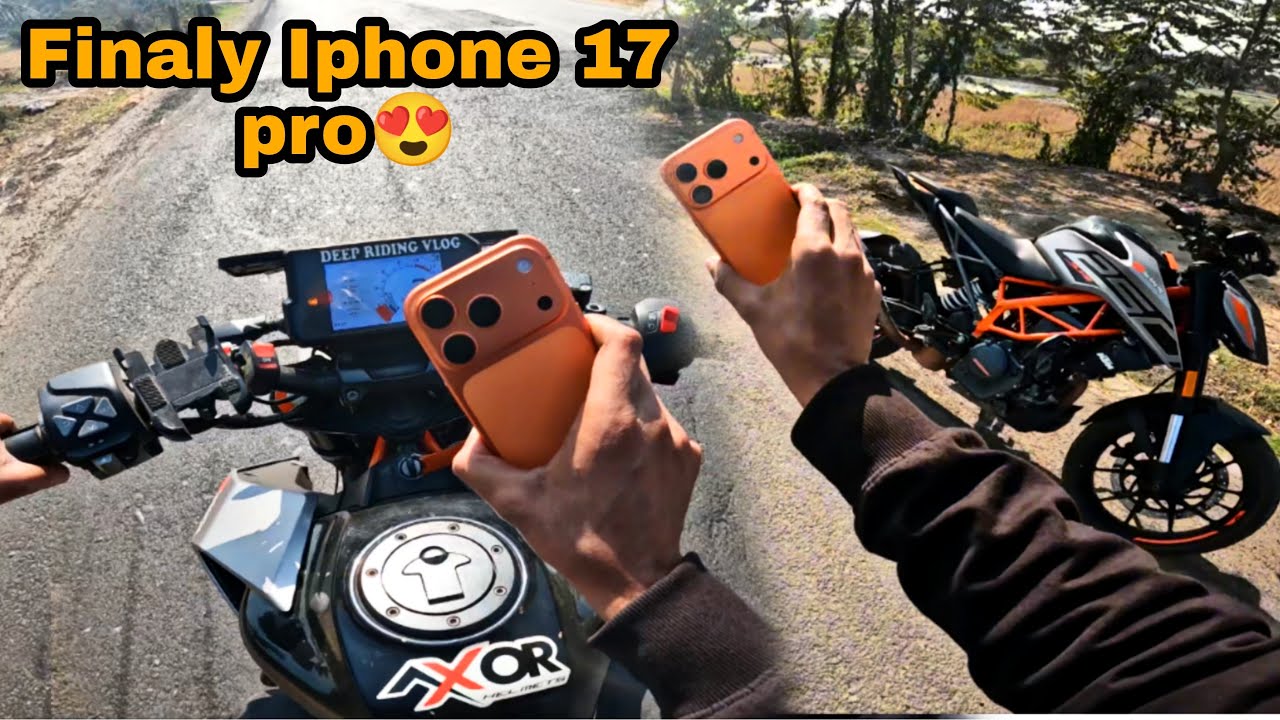 Finally iPhone 17 Pro 😍 | First Ride on Bike 🔥