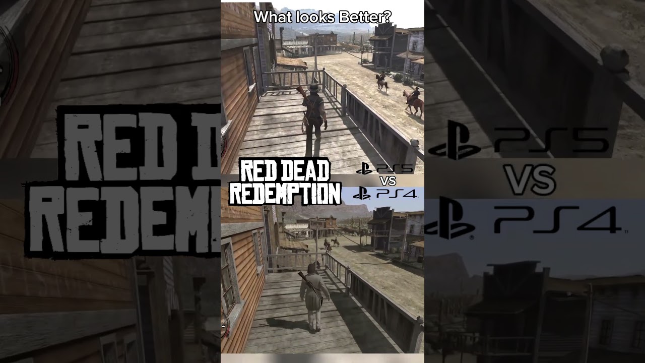 New Red Dead Redemption PS5 Version vs PS4 Version! 