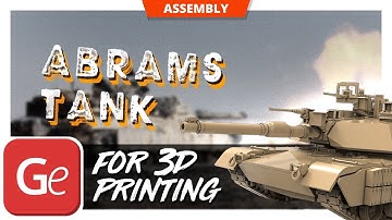 Tank M1A2 Abrams Tusk I/II 3D Printing Miniature | Assembly Tutorial by Gambody
