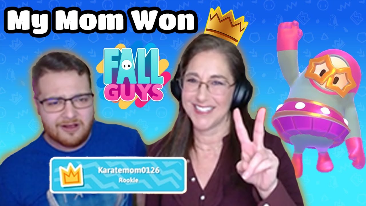 My MOM Won Fall Guys!?