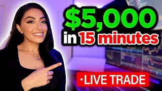 $5,000 IN 15 MINUTES TRADING OPTONS  SCALPING STRATEGY (JOURNAL W/ TRADERSYNC) #daytrading #stocks