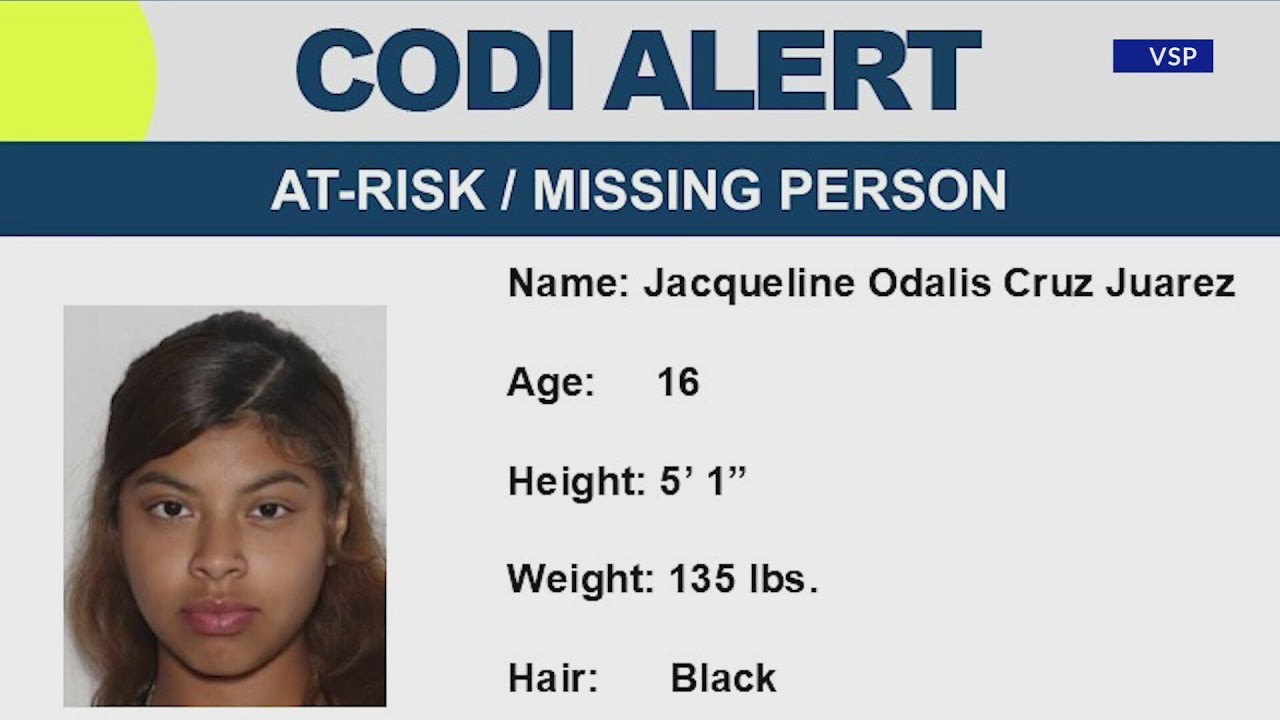 CODI Alert issued for missing 16-year-old girl in Fredericksburg - YouTube