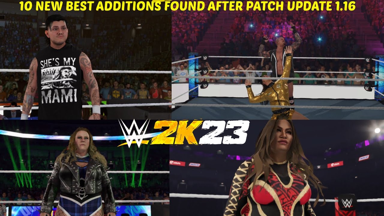 10 NEW BEST ADDITIONS FOUND AFTER PATCH UPDATE 1.16 IN WWE2K23