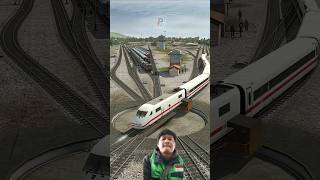 5 High-Speed ​​Trains Cross the Turntable Crossing Queue #train#railway#shorts#trending