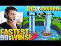 PC vs Controller: Who Has The FASTEST 90s? (Fortnite Battle Royale)