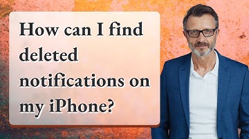 How can I find deleted notifications on my iPhone?
