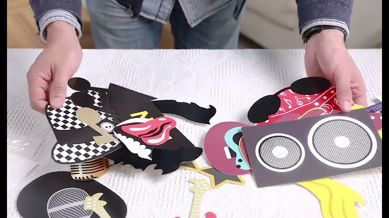 Casino Photo Props Set of 24 Las Vegas Photo Props Photo Booth Props