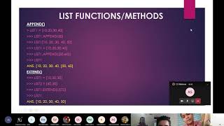 List Slicing and Methods in Python Class XI & XII