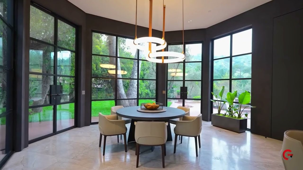 INSIDE a 48000000 Beverly Hills  MODERN BARNHOUSE  Filled