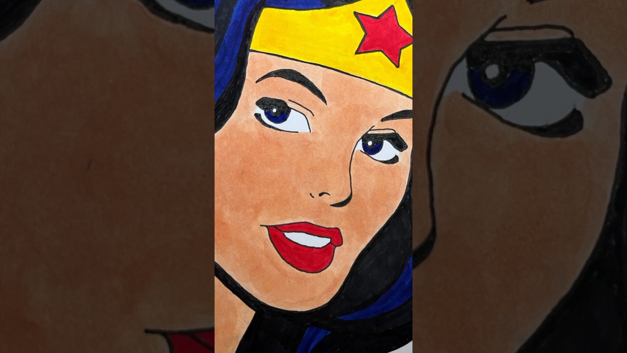 Drawing Wonder Woman 