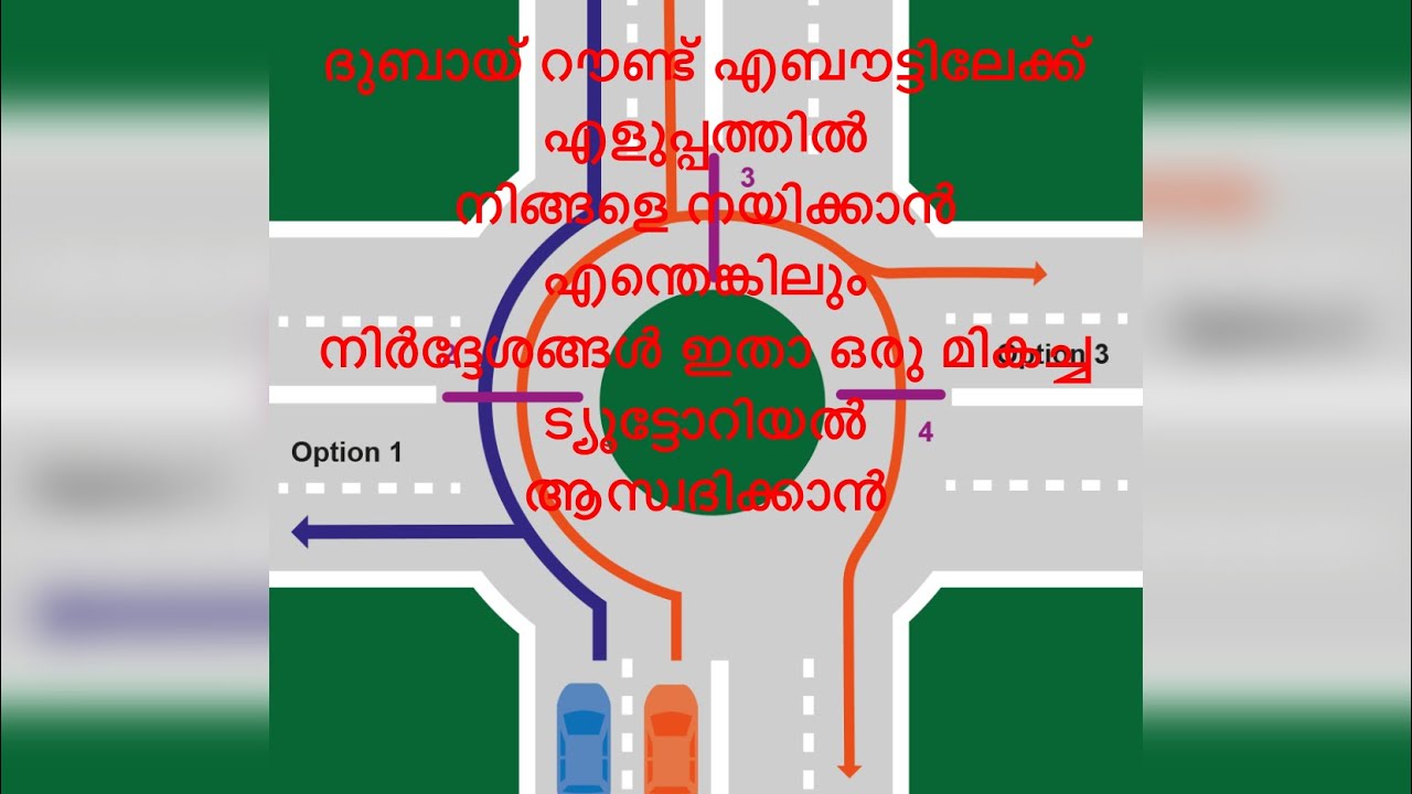 How to drive at UAE roundabout Malayalamajman uae licence rules 