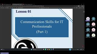 BIT | Semester 01 | Communication & Technical Writing for IT Professional Day 01 Lesson 1  p1 10/16