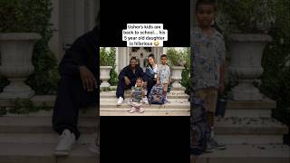 Usher's kids are back to school... his 5 year old daughter is hilarious 😂