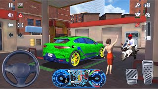 주유소까지 운행하는 전기차 (Taxi Sim 2020) BEST 2022 자동차 게임 안드로이드 iOS 3D screenshot 3