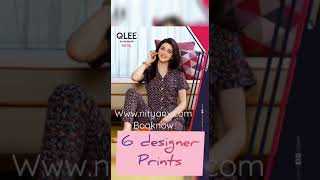 Qlee Brand 100% Cotten Printed colour nigh suit Half selves 6 Design #nightsuit #booknow #trendy