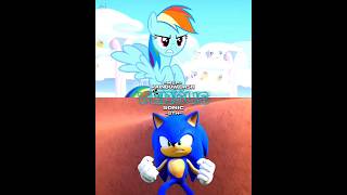 Rainbow Dash Vs Sonic #rainbow #vs #sonic #shorts #edit