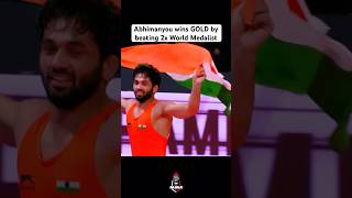 Abhimanyou wins GOLD at Asian Championship by beating two time world medalist 🥶
