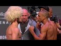 Khabib Nurmagomedov vs Edson Barboza faceoff | WEIGH-IN | UFC 219