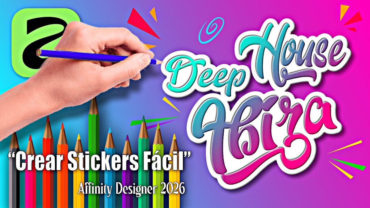 Crear stickers en Affinity Designer 2026 desde cero  Tutorial paso a paso ✅
