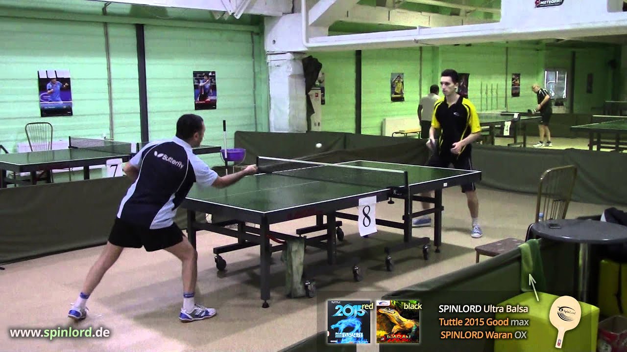 SPINLORD Waran OX short pips on SPINLORD Ultra Balsa blade YouTube