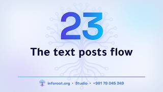23 Inforoot Studio | The text posts flow