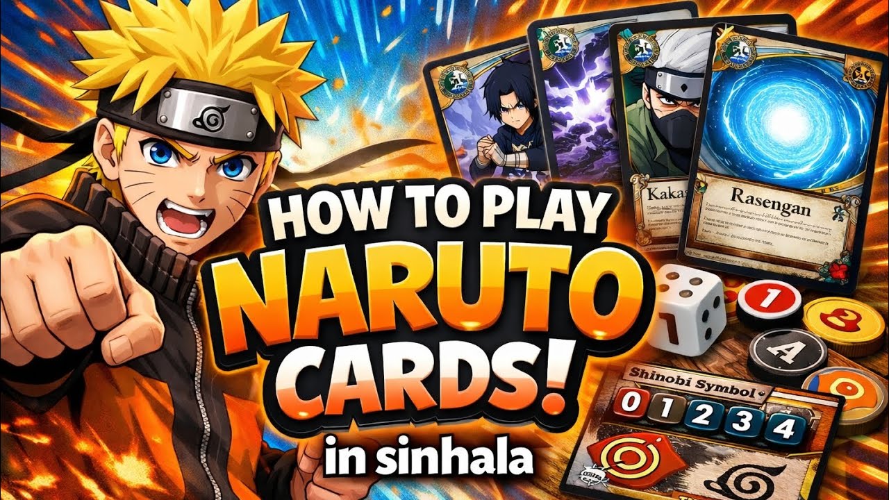 HOW TO PLAY NARUTO CARDS IN SINHALA 🤯🤯