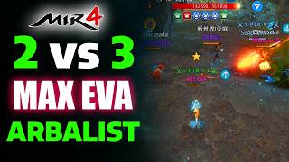 Mir4 Pvp 2 Vs 3 Eva Build Arbalist Vs The Odds