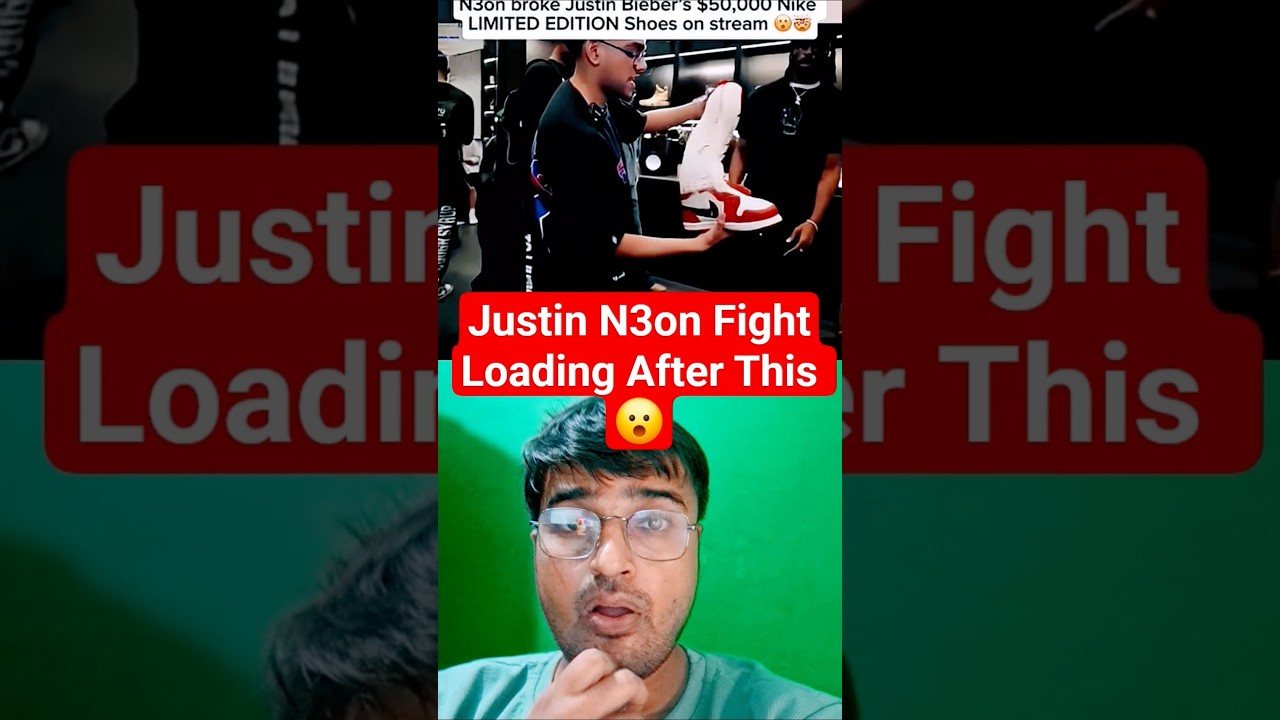 🔥 “N3ON DESTROYS Justin Bieber’s $50K Nike Grails… LIVE on Stream! 😱”