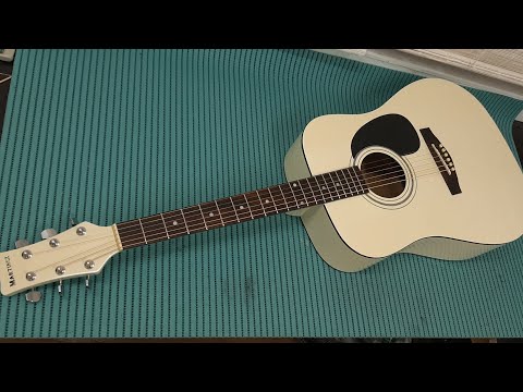 Акустическая гитара Martinez FAW702. Настройка, мелкий ремонт, чистка и смазка колков.