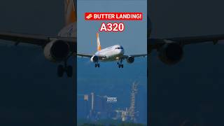 PERFECT A320 Landing! Freebird Airlines TC-FHC Touchdown 🛬 #Shorts